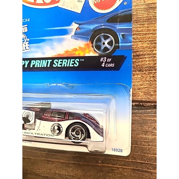 Vintage NEW NOS 1997 Hot Wheels #555 Sol-Aire CX4 Spy Print Series #3/4 - Picture 3 of 6